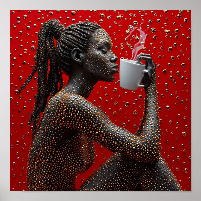 Beautiful African Woman Poster (Front)