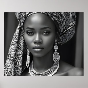 Beautiful African woman Poster