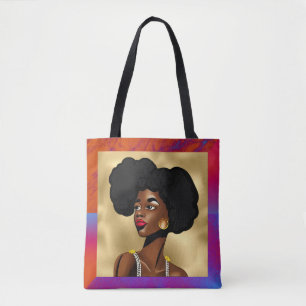 Beautiful Afrocentric Style Woman  Tote Bag