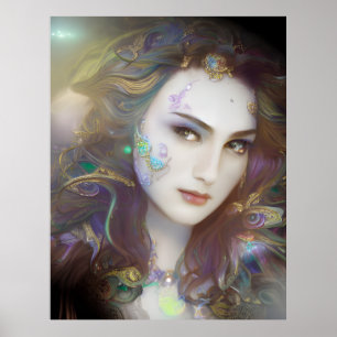 Beautiful AI Generated Woman Poster