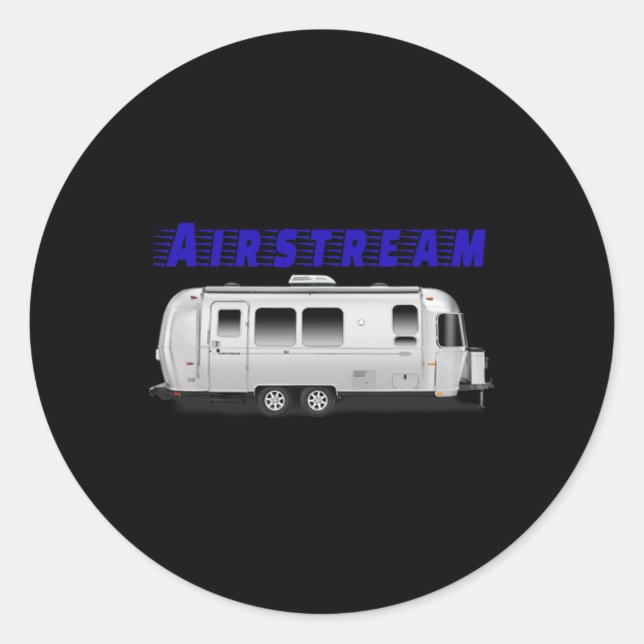 Beautiful Airstream  Classic Round Sticker (Front)