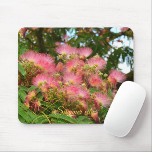 Beautiful Albizia tree in flowers Mouse Pad