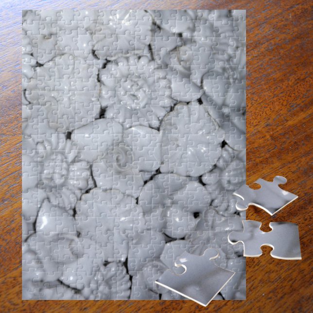 Beautiful All White Porcelain Flowers Challenging Jigsaw Puzzle (Creator Uploaded)