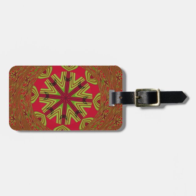 Beautiful Amazing Africa can Traditional Design Luggage Tag (Front Horizontal)