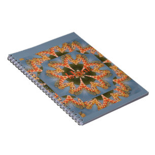 Beautiful amazing African colourful Giraffe blank Notebook