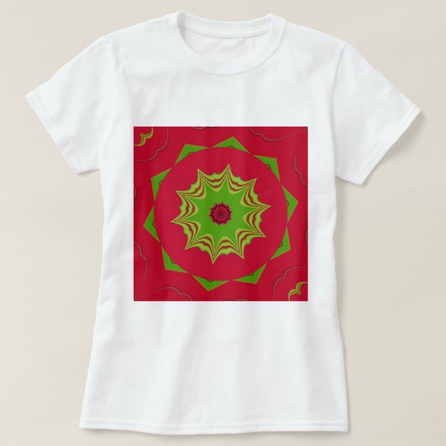 Beautiful amazing  African ethnic tribal red  Art T-Shirt (Design Front)