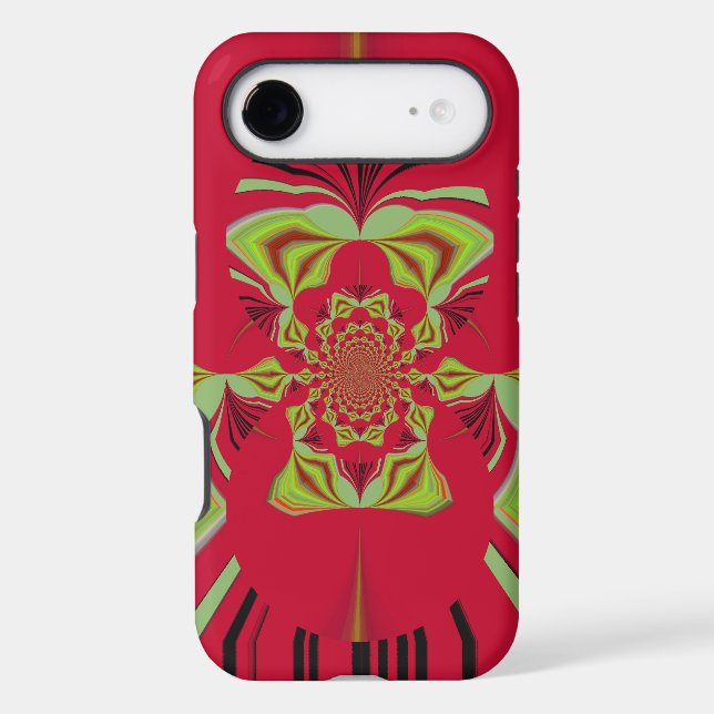 Beautiful Amazing African Red yellow Motif Pattern (Back)