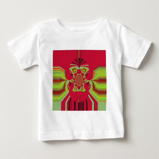 Beautiful Amazing African Red yellow Motif Pattern Baby T-Shirt (Front)