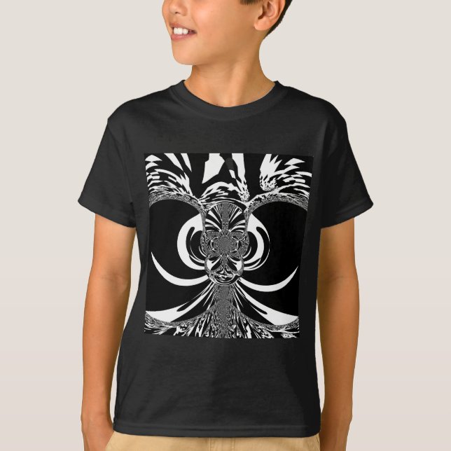  Beautiful amazing African white black Print art T-Shirt (Front)