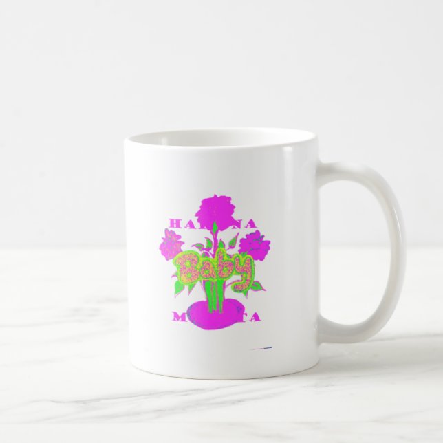 Beautiful Amazing Baby Pink Inspirational Floral  Coffee Mug (Right)