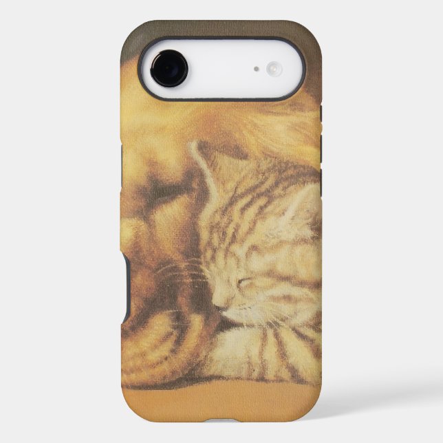 Beautiful Amazing Cat and Dog Cuddling Art Print (Back)