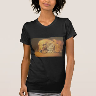 Beautiful Amazing Cat and Dog Cuddling Art Print T-Shirt