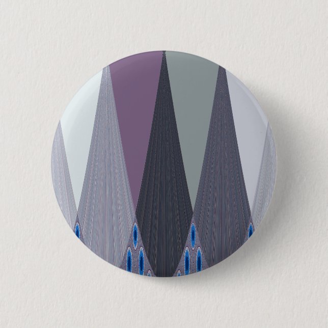 Beautiful Amazing Chevron Design Art Print 6 Cm Round Badge (Front)