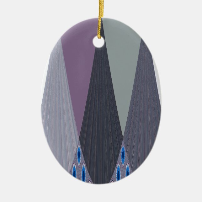 Beautiful Amazing Chevron Design Art Print Ceramic Ornament (Front)