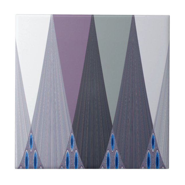 Beautiful Amazing Chevron Design Art Print Ceramic Tile (Front)