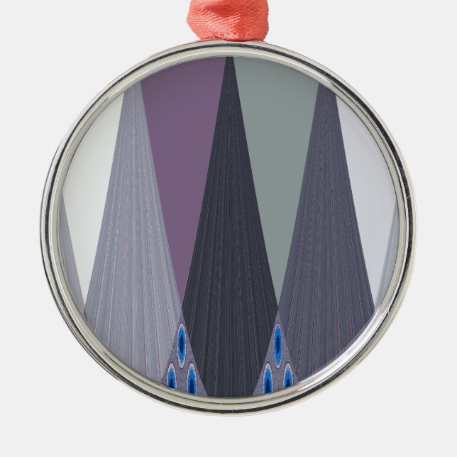 Beautiful Amazing Chevron Design Art Print Metal Ornament (Front)