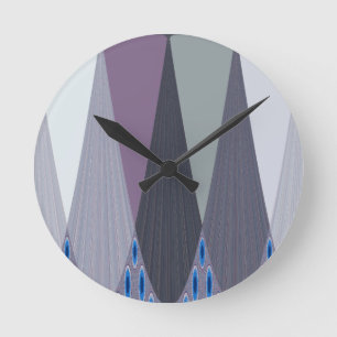 Beautiful Amazing Chevron Design Art Print Round Clock