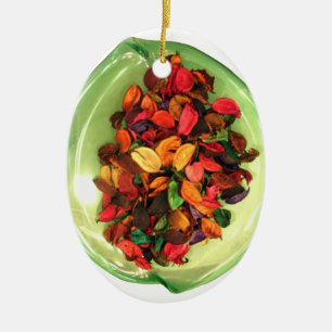 Beautiful amazing colourful rose design ceramic tree decoration