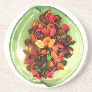 Beautiful amazing colourful rose design coaster