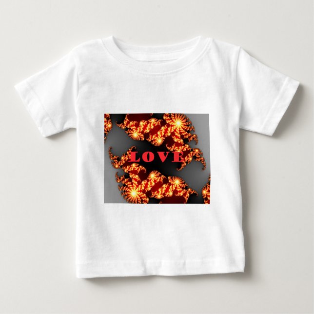 Beautiful amazing  colourful  universe Love text  Baby T-Shirt (Front)