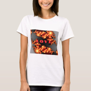 Beautiful amazing  colourful  universe Love text  T-Shirt