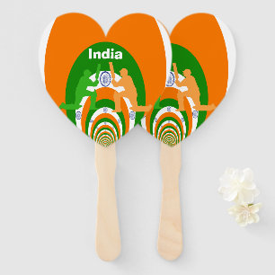 Beautiful Amazing Cricket India Hand Fan