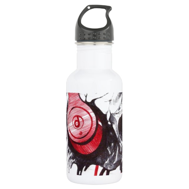 Beautiful amazing customisable Trendy Art Design  532 Ml Water Bottle (Front)