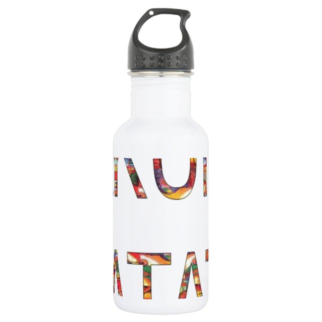 Beautiful amazing customisable Trendy Art Design  532 Ml Water Bottle (Front)
