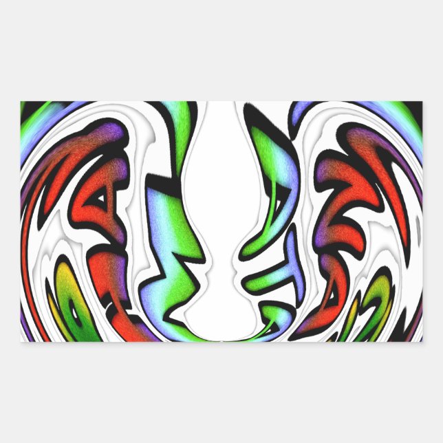 Beautiful Amazing Design Have a Nice Day Colourful Rectangular Sticker (Front)