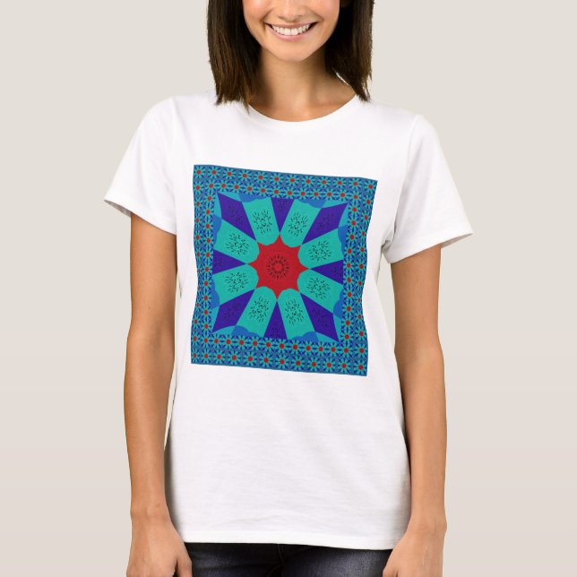 Beautiful Amazing Egyptian  Feminine Design Colour T-Shirt (Front)