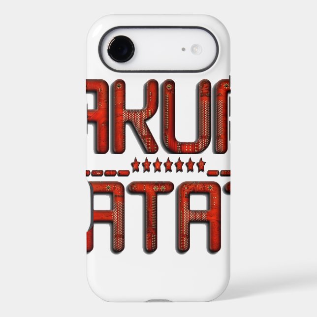 Beautiful Amazing Embossed Red Hakuna Matata Text  (Back)