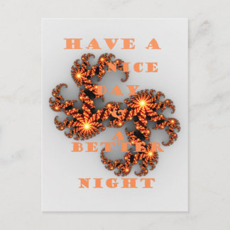 Beautiful amazing feminine design Night Postcard
