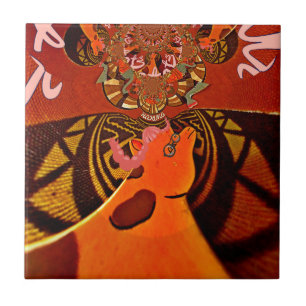 Beautiful Amazing Giraffe  love safari animals  Tile