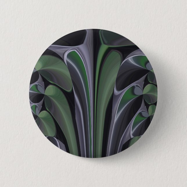 Beautiful Amazing Green Aurora Texture Art Design 6 Cm Round Badge (Front)