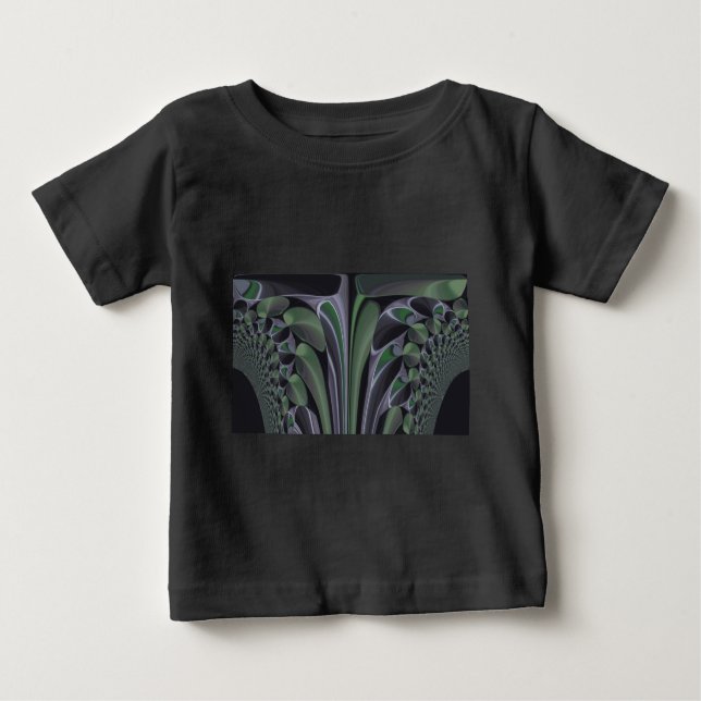Beautiful Amazing Green Aurora Texture Art Design Baby T-Shirt (Front)