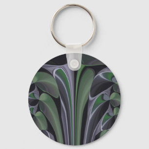 Beautiful Amazing Green Aurora Texture Art Design Key Ring