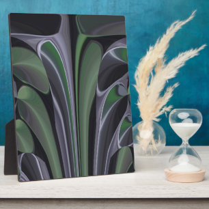 Beautiful Amazing Green Aurora Texture Art Design Plaque