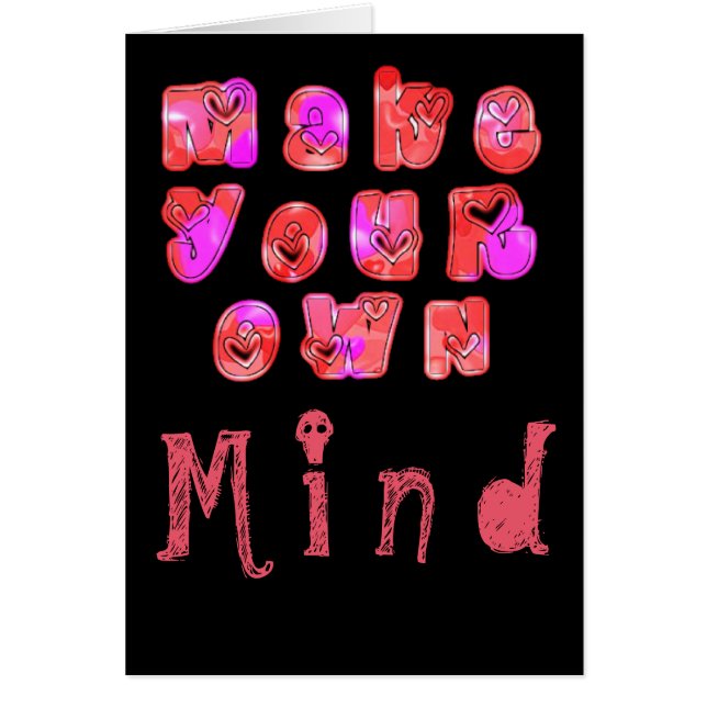 Beautiful Amazing Greeting Card Vertical Template (Front)