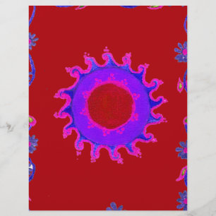 Beautiful amazing India Motif Mendi Art Design Letterhead Design