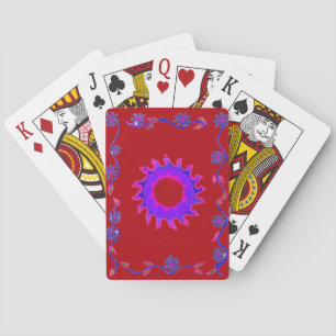 Beautiful amazing India Motif Mendi Art Design Playing Cards