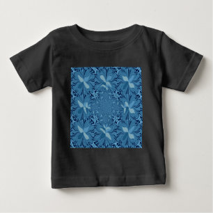 Beautiful Amazing Iridescent Blue Kaleidoscope Art Baby T-Shirt