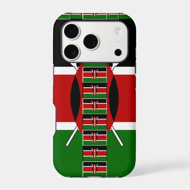 Beautiful amazing  Kenya Seamless Flags border art (Back)