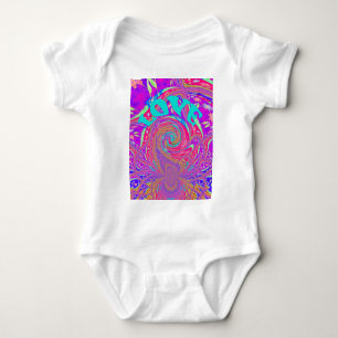 Beautiful Amazing Love Whirl Text Art Print Design Baby Bodysuit