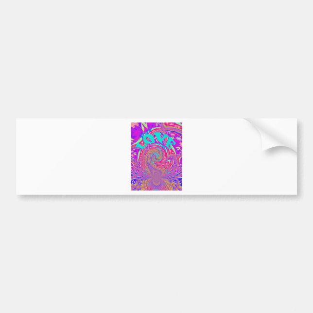 Beautiful Amazing Love Whirl Text Art Print Design Bumper Sticker (Front)