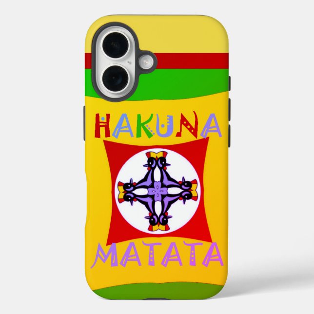 Beautiful Amazing Lovely Cranes Hakuna Matata text Case-Mate iPhone Case (Back)