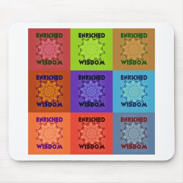 Beautiful Amazing  Lovely Pop Art Print: Enriched  Mouse Pad (Front)