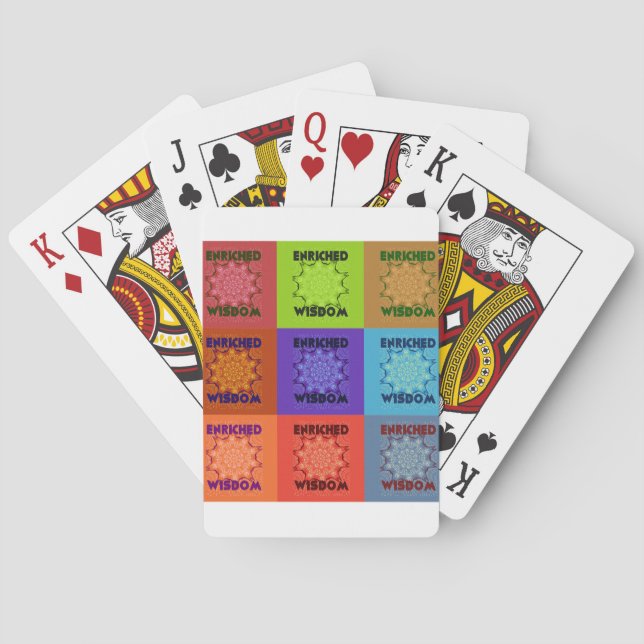 Beautiful Amazing  Lovely Pop Art Print: Enriched  Playing Cards (Back)