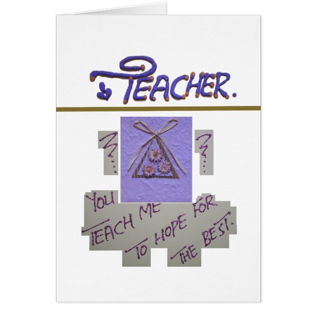 Beautiful amazing lovely Teacher (Front)