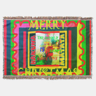 Beautiful amazing Merry Christmas Kids Art Design Throw Blanket