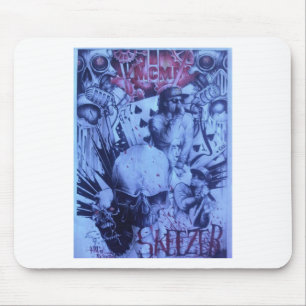 Beautiful amazing online Skeezers artistic logo Mouse Pad